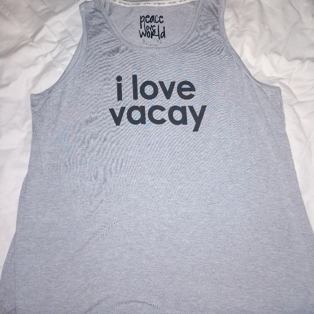 NWOT! Peace Love World Tank top